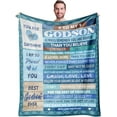 thumbnail image 1 of LHSHID Godson Gifts from Godmother/Godfather Birthday Gifts for Godson Blanket Christian Gifts for Godson from Godparents to My Godson Gift Ideas for Graduation 40"x50", 1 of 7
