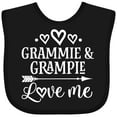thumbnail image 3 of Inktastic Grammie and Grampie Love Me Boys or Girls Baby Bib, 3 of 4