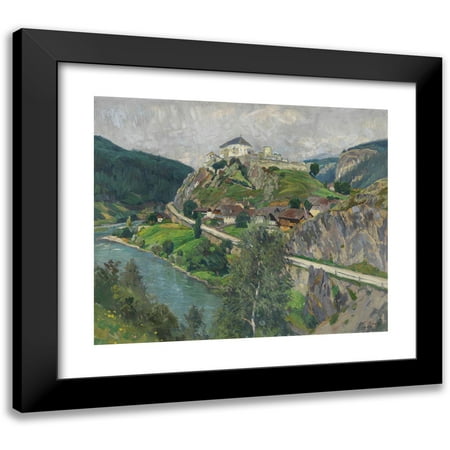 Anton Nowak 14x12 Black Modern Framed Museum Art Print Titled - The Sonnenburg (1906)
