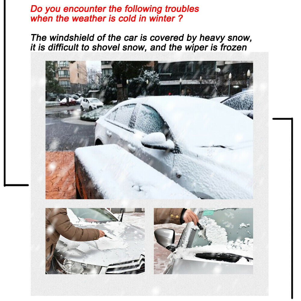 All Weather Auto Front Windscreen Sun Shade Guard Covers Car Ice Snow Frost Wiper Visor Protector Fits Most Car & SUVs UG17101702 UBEGOOD Windshield Snow Cover 