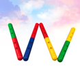 thumbnail image 3 of KAKOWELY Gymnastics Stick 3pcs of One Bag Vocal Dance Relay Wand Portable Gymnastics Stick Running Sports Game Racing Competition Supplies (25cm Random Color, Random Delivery), 3 of 5