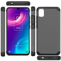 Case for TCL 30 LE T602DL Slim Corner Protection Shock Absorption Hybrid Dual Layer Hard TPU Rubber Frame Armor Defender Phone Cover fit TCL 30 LE - Gray
