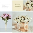 thumbnail image 5 of FaLX 1 Bunch Artificial Flower No Watering 5 Forks 10 Heads Simulation Rose Bouquet Decoration Home Decor, 5 of 8