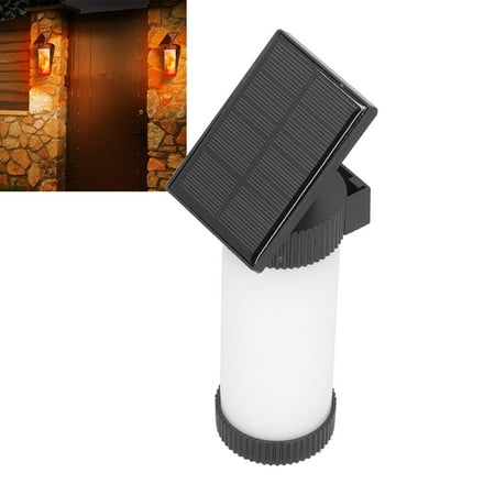 

Tebru Landscape Light Flame Lamp LED Flame Effect Wall Lamp Waterproof Solar Powered Landscape Light for Garden Courtyard