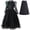 Dress+Cape, variant on Girls Witch Outfit Halloween Dresses with Cape&Hat, Size 5-6