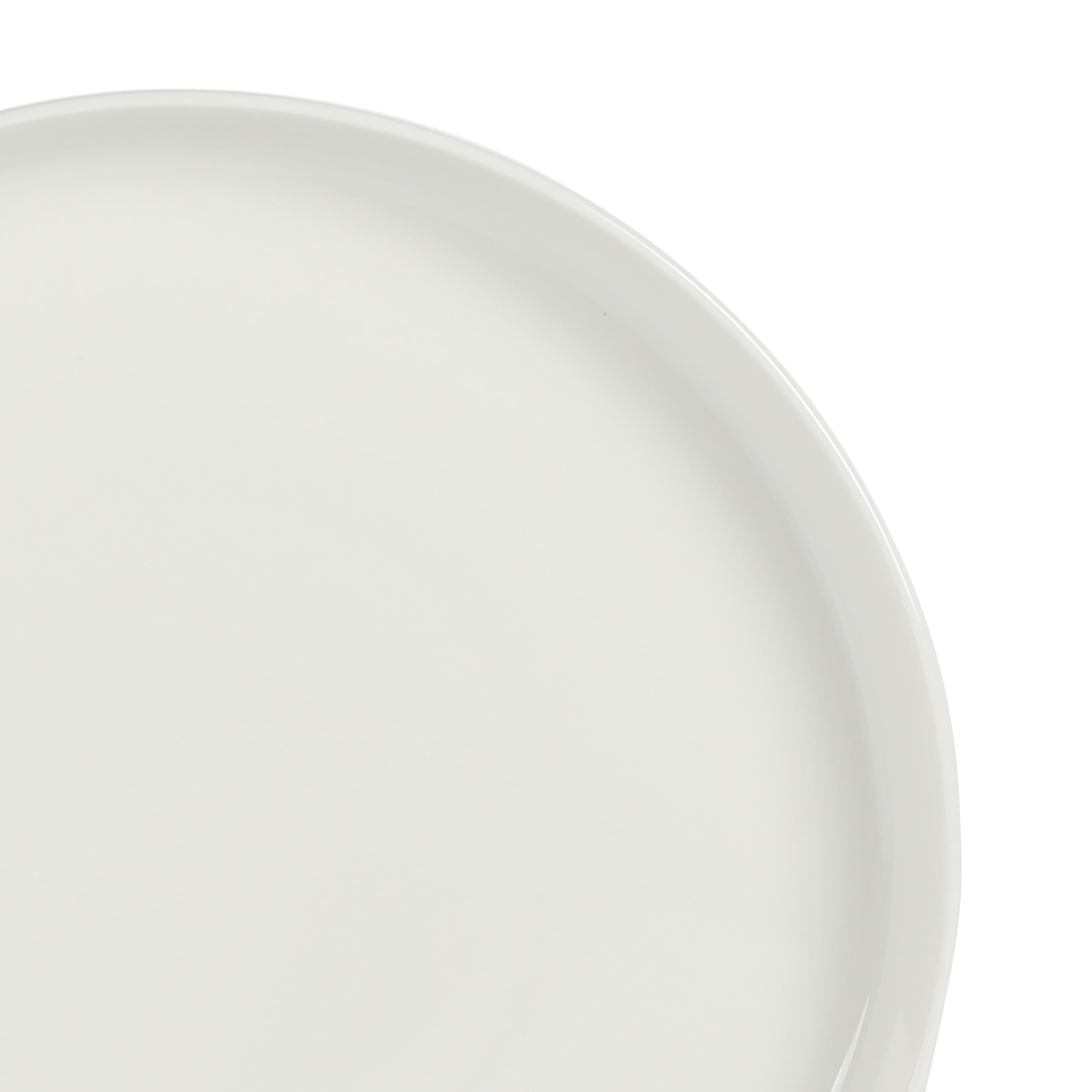 Home Zen Buffet White Porcelain Dinnerware Set for 4 with Square Plates, Bowls, Mugs, Chip and Scratch Resistant, Dishwasher and Microwave Safe, 16 Piece