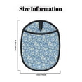 thumbnail image 3 of Pofeuu Floral Retro Style Print Silicone Pot Mat Mitten With Hanging Loop Heat Resistant Oven Mitts Non-Slip Bbq Baking Smoking Potholders, 3 of 7