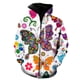 thumbnail image 1 of Sudadera con capucha y cremallera con estampado 3D de mariposas de dibujos animados para hombre y mujer, estilo urbano, estilo holgado, para otoño y primavera, talla 4XL, 1 of 6
