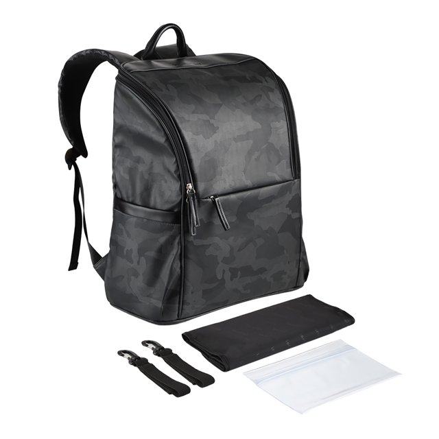 Mochila Insular Mommy Bag de gran capacidad, impermeable, para bebés, bolsa de pañales con cambiador, correa para colgar en el cochecito, bolsa de almacenamiento