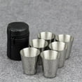 thumbnail image 2 of Small Stainless Steel Pint Cups - Stackable Pint Cup Tumblers For Travel – Metal Cups For Drinking Outdoors - Reusable Steel Cups - 6 Pcs, 2 of 11