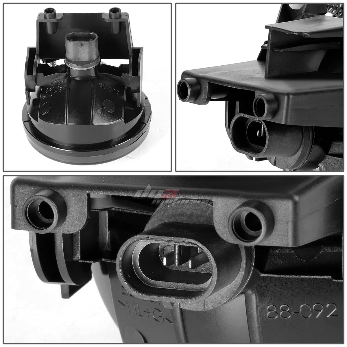 DNA Motoring For 01-04 Dodge Dakota Durango Smoked Lens Front Driving Fog Lights Replacement