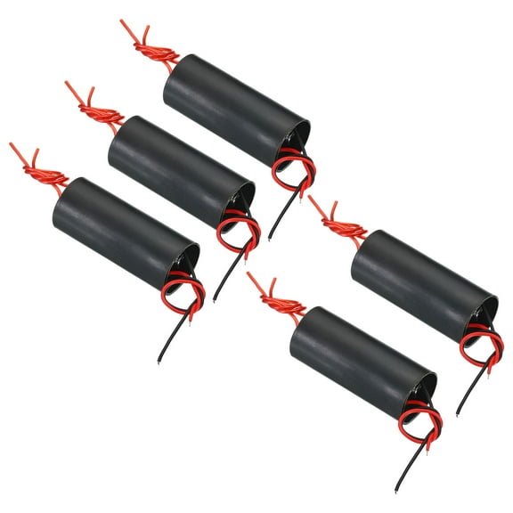 Uxcell High Voltage Generator, DC 3-6V 400KV Boosting Step-up Power Supply Module Voltage Transformer, Black 5 Pack