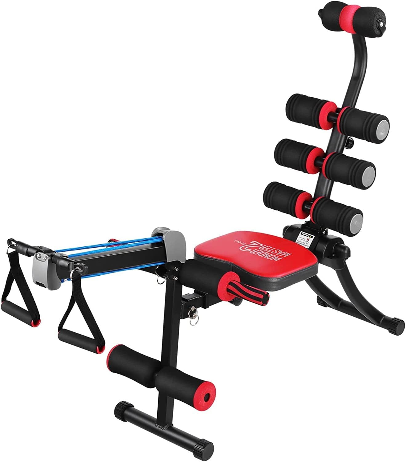 Homfa Full Function Rowing Machine, Abdominal and Core Exercise Training Equipment for Rowing