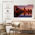 thumbnail image 5 of Elephant Stock Minneapolis Cityscape At Twilight Wall Art - Horizontal Canvas Wall Art - Living Room Wall Decor - City Canvas - Gray And Orange Decor - 39" x 26", 5 of 8