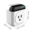 thumbnail image 3 of Smart WiFi Thermostat Outlet, 10A Mini Smart Plug with Temperature Control, Voice-Controlled via Smart Life App, Programmable Timer, 2.4GHz WiFi, US Plug, ABS Material, AC 100-260V, -20~100℃ Temp, 3 of 6
