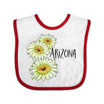 Inktastic Arizona Saguaro Cactus Flowers Boys or Girls Baby Bib