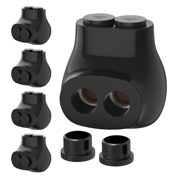 Conector multitoma aislado RVBOATPAT de 2 puertos 4-14 AWG
