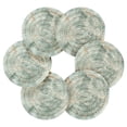 thumbnail image 2 of Mint Green Marble Coasters with Holder for Coffee Table 6 Pcs Drink Coaster Sets Absorbent for Home Decor 4 inch, 2 of 7
