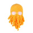 thumbnail image 3 of Gorro de pulpo TANGJMXG divertido ganchillo hecho a mano COLOR NARANJA, 3 of 5