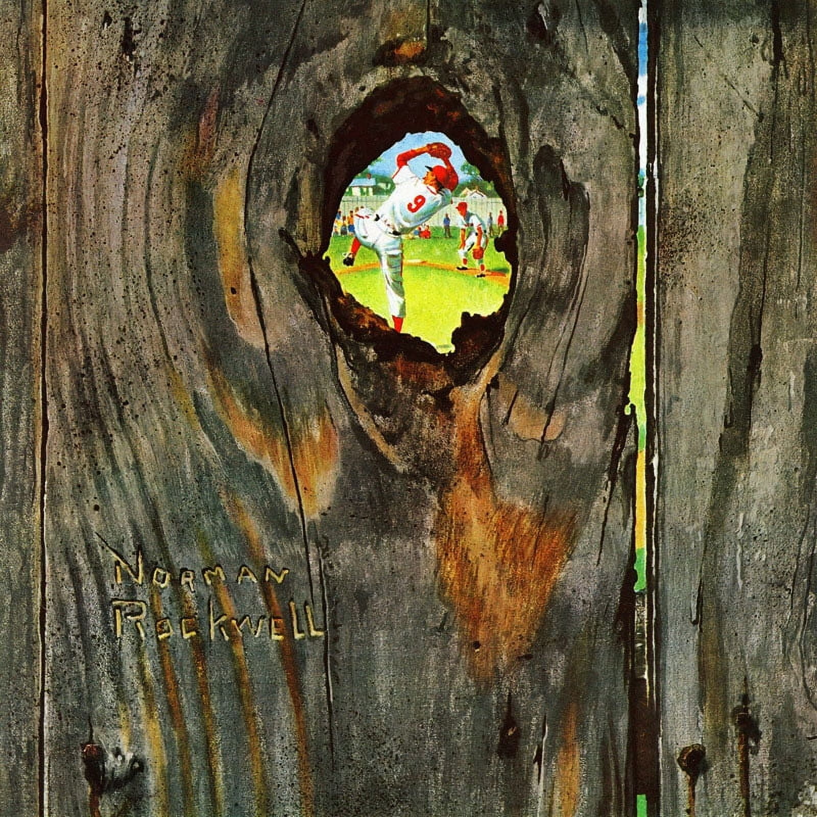 Marmont Hill "Knothole Baseball" by Norman Rockwell Painting Print on Canvas