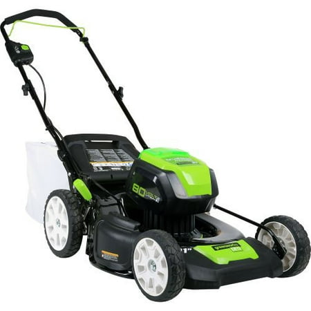 lawn mower 80v greenworks pro machine grass inch cordless garden ah included battery patio tool clean cut