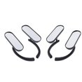 thumbnail image 1 of 4 Pedazos Ajustable Retrovisores Laterales Espejos para Motocicleta Ligero Espejos Aluminio para Harle Macarena Mini espejos ovalados de motocicleta, 1 of 8