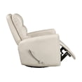 thumbnail image 6 of Lexicon Dimitri Faux Leather Swivel Glider Reclining Chair in Beige, 6 of 14