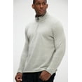 thumbnail image 6 of DEVOPS Men's Long Sleeve Fleece Jacket Quarter-zip (Large, Lt. Heather Grey), 6 of 6