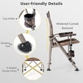 thumbnail image 4 of Resenkos Portable Camping Chair with 400 LBS Metal Frame and Anti-Slip Feet, Camping Chairs for Adult Hiking Fishing Beach, 4 of 8