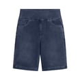 thumbnail image 6 of ASDFVBKG Women's High Waisted Jeans Shorts Bermuda Dressy Capri Jeans Stretch Denim Pull on Elastic Waist Summer Denim Shorts Navy S, 6 of 6