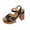 Black, variant on Platform High Heels for Women Strappy Chunky Heels Sandals for Women Open Toe Block Heeled Sandals with Ankle Strap Summer Dress Shoes