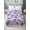 Purple White, variant on Twin Flat Sheet Only Watercolor Sunflower Bee Dragonfly Soft Microfiber Cooling Bedding Sheets Country Floral Retro Letter Flat Bed Sheet