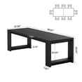thumbnail image 4 of Tribesigns 7 ft Conference Table for 6 to 8 People, Modern Rectangle Meeting Table, Black, 4 of 7