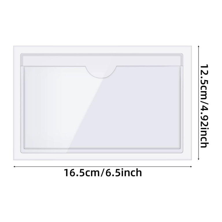 4x6 index card sleeves Nnndbs 10 Pack 4x6 Self Adhesive Clear Card Holder Pockets Top Loading  Plastic Sleeves for ID Photos Index Labels Binder Organization