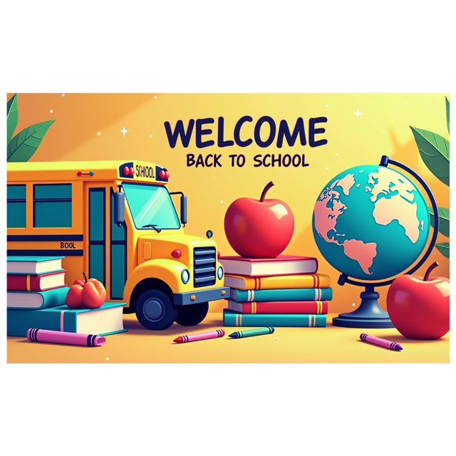 Welcome Back to School Banner Colorful Decorations Backdrop Background for Classroom Party Supplies Photography Props School Event Decor