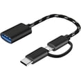 thumbnail image 1 of BEMS-Adaptador negro CLAMP USB C/Micro USB a USB, Micro USB/USB-C a, 1 of 5