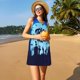 thumbnail image 3 of Fotbe Halloween Trick Or Treat Vestido de Verano sin Mangas para Mujer – Vestido Midi Línea A, Estilo Camiseta Floral, Vestido Playero Casual y Fluido, 3 of 7