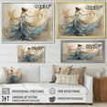 thumbnail image 4 of Designart "Minimalist White And Blue Dance I" Dance Floater Framed Wall Art Living Room, 4 of 5