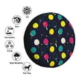 thumbnail image 4 of Gukieu Colorful Ping Pong Rackets Print Car Tire Cover, Adjustable Waterproof and Dustproof Tire Protection Cover, Suitable for SUV, Truck, Van-17 inch, 4 of 6