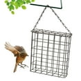 thumbnail image 4 of 2PCS Outdoor Suet Cage Bird Feeder, Wild Bird Feeder, Single Suet Cake Capacity, Fruit and Suet Feeder Style for Outside Hanging (Black), 4 of 5