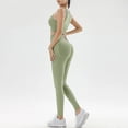 thumbnail image 4 of Traje de fitness para mujer, traje de yoga, ejercicio, sujetador de yoga, pantalones ajustados de cintura alta, traje para correr de secado rápido, 4 of 5