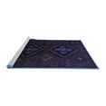 thumbnail image 2 of Ahgly Company Machine Washable Indoor Rectangle Persian Blue Traditional Area Rugs, 2' x 5', 2 of 4