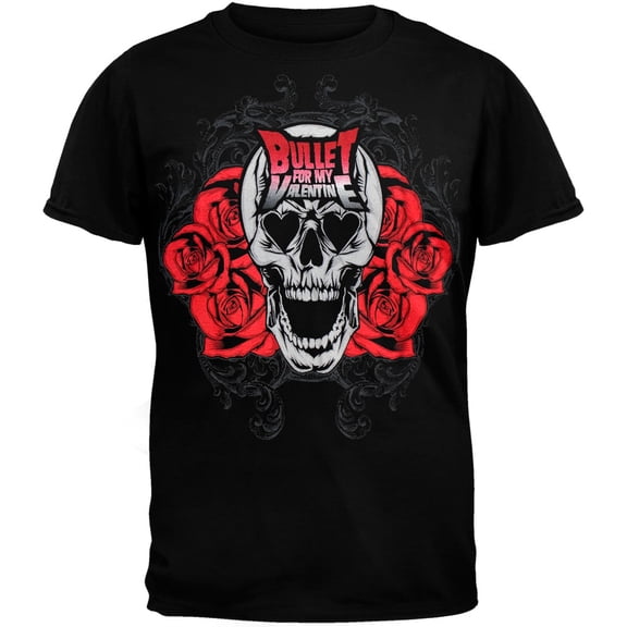 Bullet For My Valentine Men's Skull Bloom Short Sleeve T Shirt
