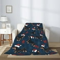 thumbnail image 2 of Throw Blanket for Couch Sofa and Bed, Dachshund Dog Puppy Red Hat Super Soft Plush Throw Blanket, Fuzzy Cuteness Comfy Warm Washable Flannel Blanket & Throws for All Season 80"x60", 2 of 5