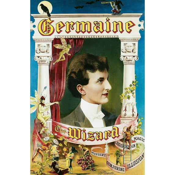 Germaine the Wizard - CANVAS OR FINE PRINT WALL ART