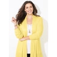 thumbnail image 4 of Catherines Women's Plus Size Mixed Rib Drape Cardigan, 4 of 4