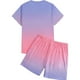 thumbnail image 4 of WILLBEST Conjunto de Dos Piezas de Camiseta y Pantalones Cortos de Manga Corta para Hombre, con Camisa y Pantalón Corto., 4 of 6