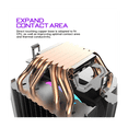 thumbnail image 5 of 2X Cpu Air Cooler 6 Heat Pipes Twin-Tower Heatsink with 90mm Rainbow LED Fans for 775/1150/1155/1156/1366, 5 of 5
