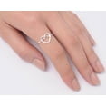 thumbnail image 4 of Women's Heart Infinity Knot Ring 925 Sterling Silver Band Jewelry Female Male Unisex Size 9, 4 of 4