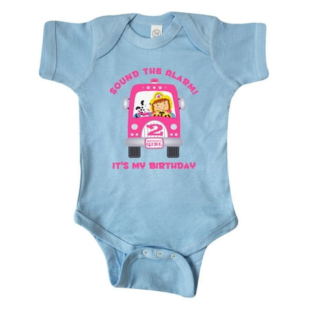 

Inktastic Fire Truck Girl 2nd Birthday Gift Baby Girl Bodysuit